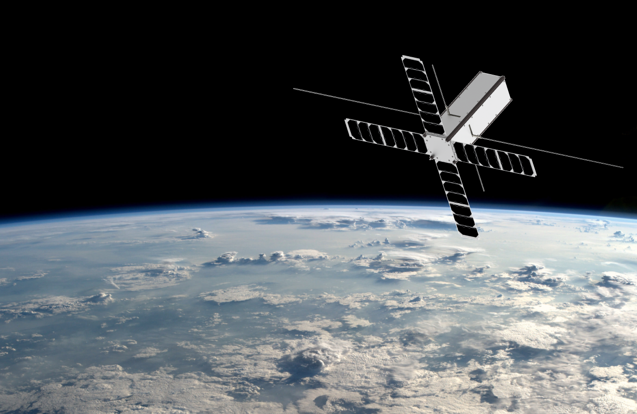 Artist impression of VIBES nanosat built by HSB students